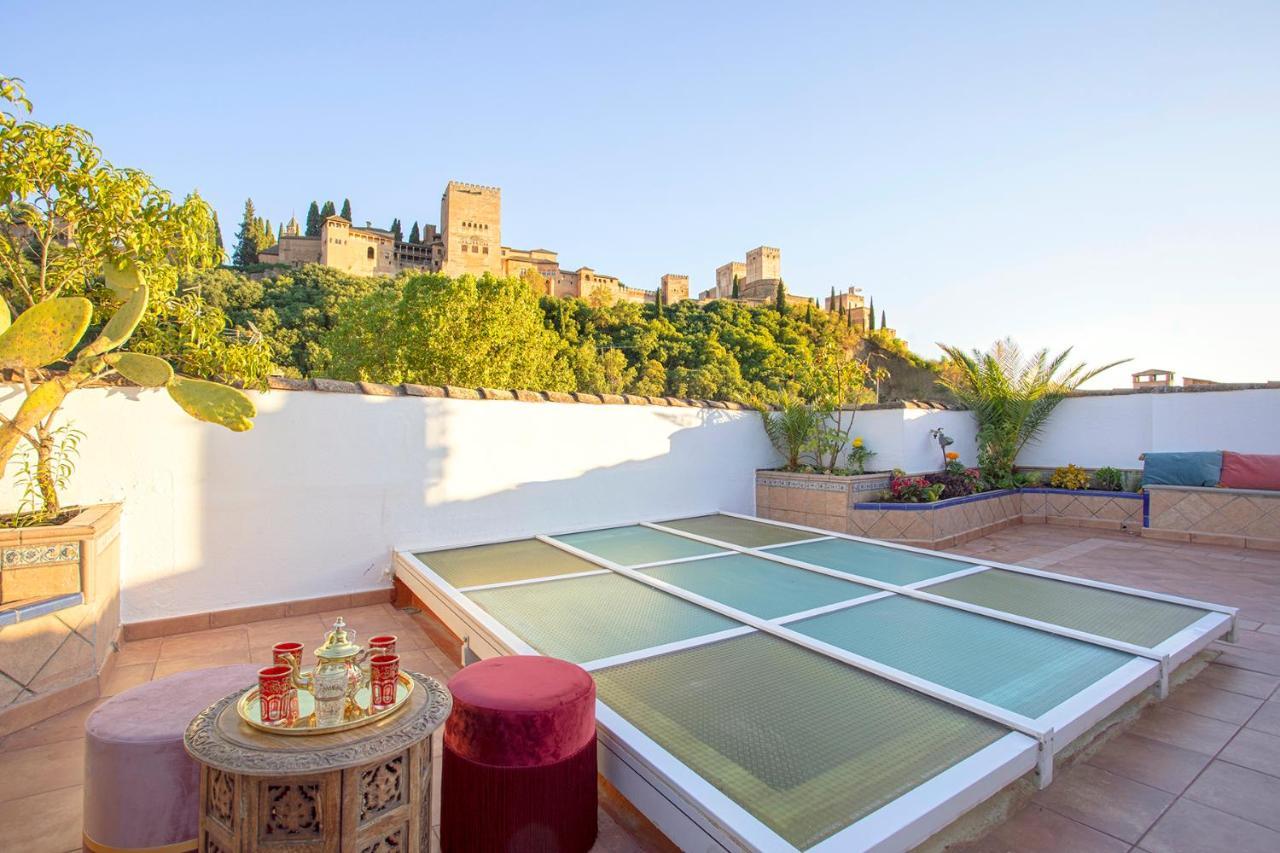 Morayma House Terrace With Views To Alhambra Villa Granada Exterior foto